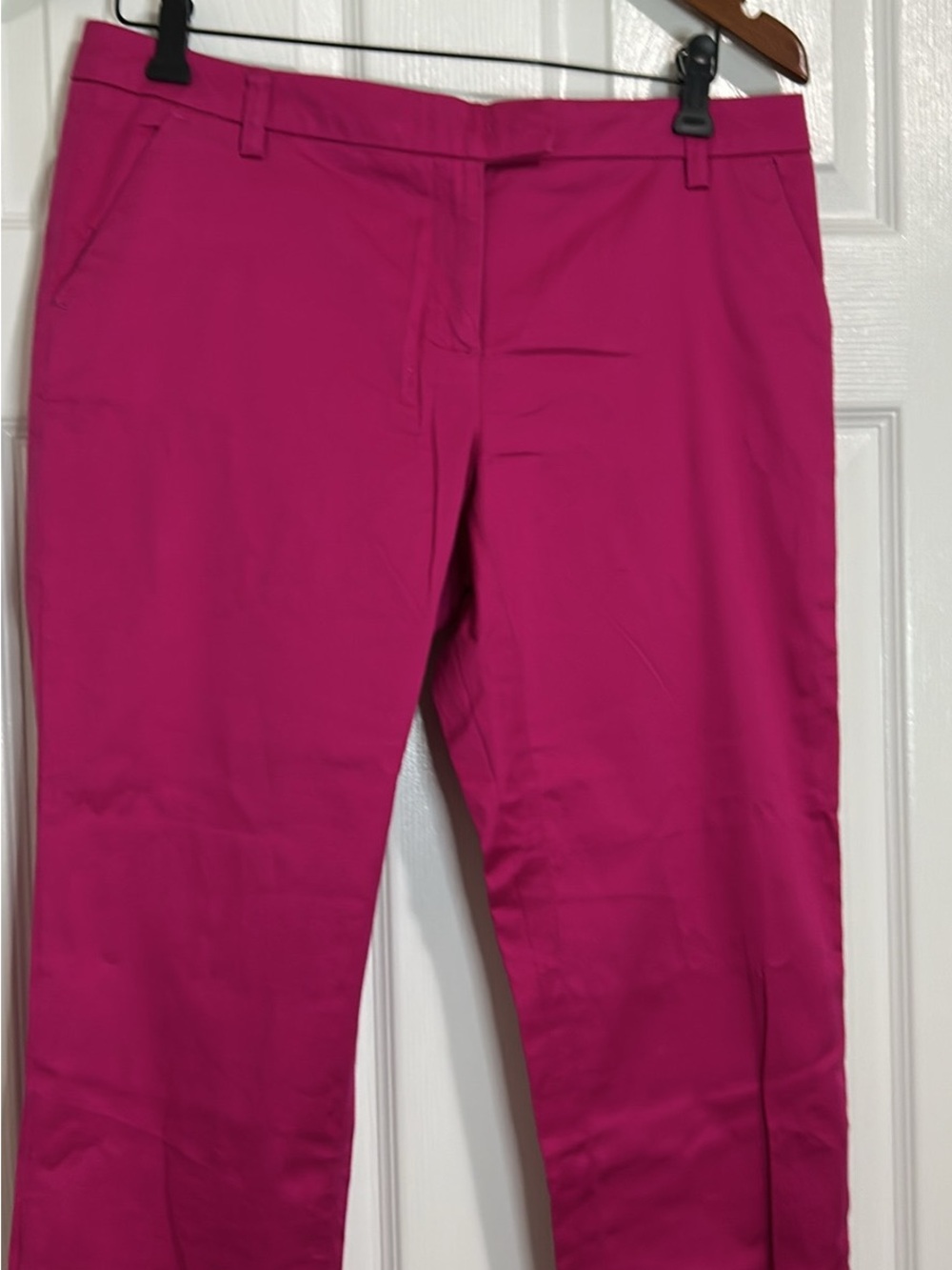 Smart Set Bright Hot Pink Stretch Straight-Leg Trousers